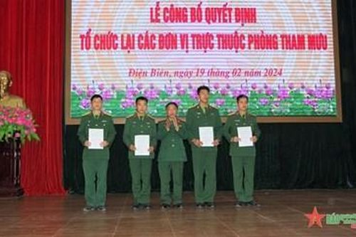 Tổ chức lại biên chế các đơn vị tại Bộ Chỉ huy Quân sự tỉnh Điện Biên