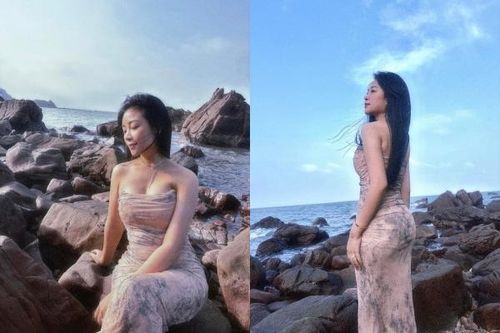 'Cô giáo' Võ Nhật Linh khoe vẻ đẹp mong manh tựa 'khói sương'