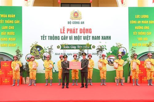 Bộ Công an phát động Tết trồng cây năm 2024