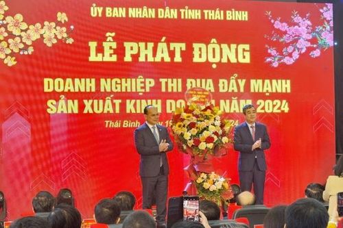 Thái Bình: Phát động Doanh nghiệp thi đua đẩy mạnh sản xuất, kinh doanh năm 2024