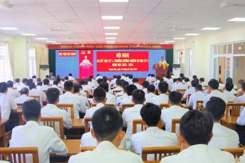 Học viện Hải quân sơ kết học kì 1, năm học 2023 - 2024