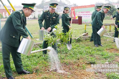 Bộ đội Biên phòng tỉnh phát động 'Tết trồng cây đời đời nhớ ơn Bác Hồ' xuân Giáp Thìn năm 2024