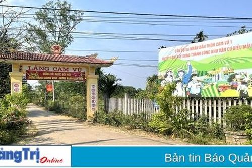 Xã Cam Thủy hoàn thành xây dựng nông thôn mới nâng cao