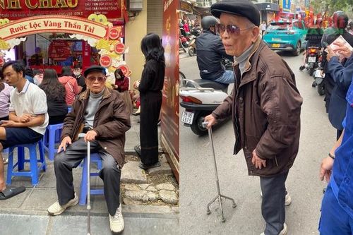 Cụ ông 95 tuổi, chống gậy làm điều này vào ngày vía Thần Tài cho con trai khiến ai cũng cảm động