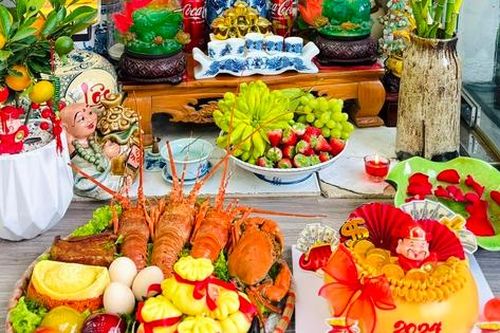 Hút mắt với những mâm cỗ cúng Thần Tài mang may mắn đến cho gia chủ