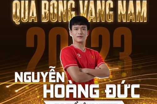 Cầu thủ Nguyễn Hoàng Đức giành Quả bóng Vàng Việt Nam 2023