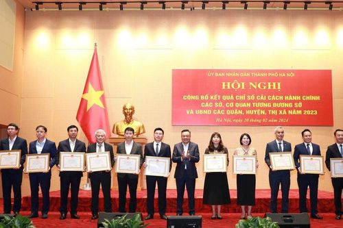 Sở Nội vụ,quận Đống Đa đạt chỉ số Cải cách hành chính năm 2023 cao nhất