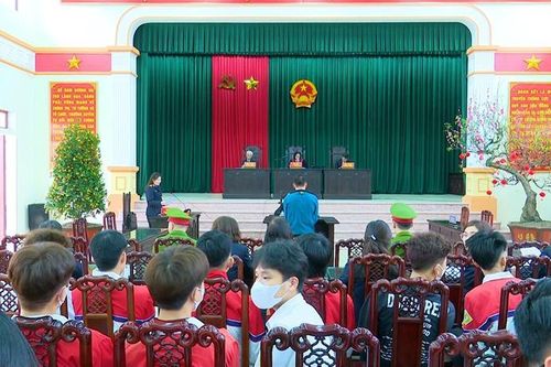 VKSND huyện Trực Ninh phối hợp tổ chức phiên tòa xét xử lưu động vụ án hình sự