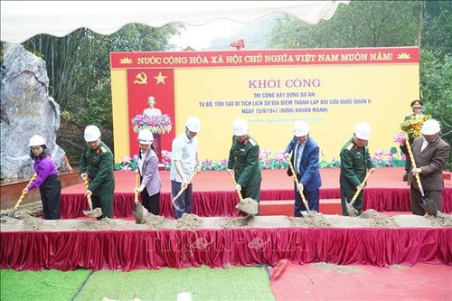 Thái Nguyên: Khởi công tôn tạo Di tích thành lập Đội Cứu quốc quân II