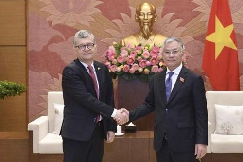 Phó Chủ nhiệm Ủy ban Đối ngoại Đôn Tuấn Phong tiếp Đại sứ Ba Lan tại Việt Nam