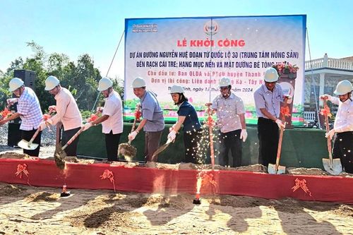 Đồng Tháp: Khởi công nhiều công trình giao thông đầu năm mới