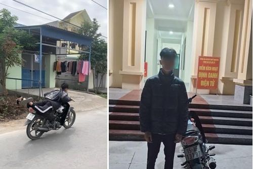 Xử lý học sinh lớp 11 nằm trên xe mô tô và điều khiển xe