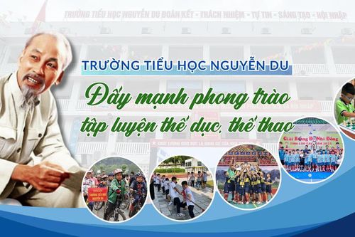 Trường Tiểu học Nguyễn Du: Đẩy mạnh phong trào tập luyện thể dục, thể thao