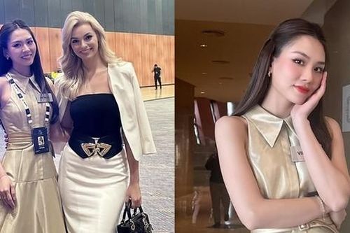 Phần thuyết trình Dự án nhân ái chạm đến trái tim của Hoa hậu Mai Phương tại Miss World