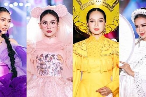 Dàn hậu đình đám đọ sắc trong show diễn đầu năm: Hoa hậu Thanh Thủy đầy quyền lực