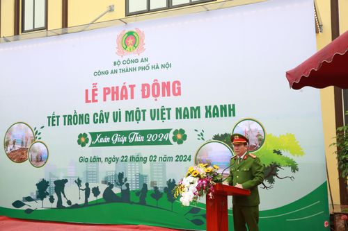 Công an Hà Nội phát động Tết trồng cây đời đời nhớ ơn Bác Hồ