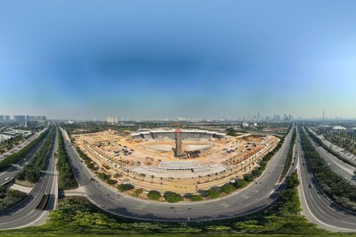 Toàn cảnh dự án Bảo tàng Lịch sử Quân sự Việt Nam nhìn từ trên cao