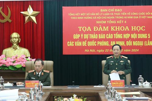 Làm tốt công tác chuẩn bị tổng kết một số vấn đề lý luận và thực tiễn qua 40 năm đổi mới trên lĩnh vực quốc phòng, an ninh, đối ngoại