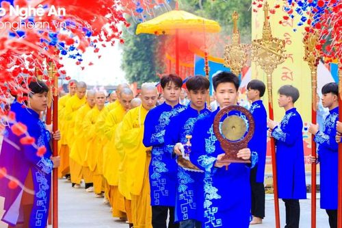 Trang trọng lễ cầu quốc thái dân an đầu Xuân tại các chùa ở Nghệ An