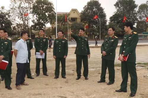 Bộ Chỉ huy Quân sự tỉnh kiểm tra công tác chuẩn bị Lễ giao nhận quân tại huyện Nam Đàn và Đô Lương