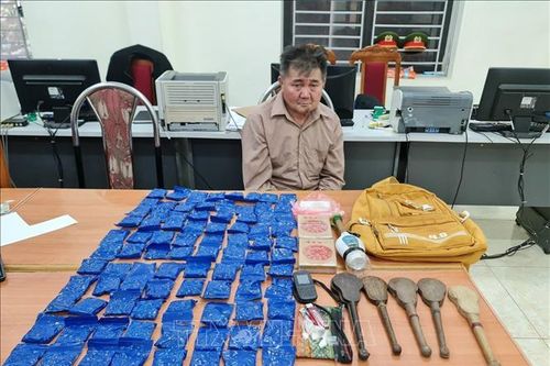 Bắt đối tượng mua bán trái phép gần 18.000 viên hồng phiến và 2,5 bánh heroin