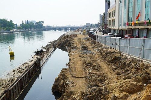 Bình Thuận: Dự án kè dọc sông Cà Ty nhiều hạng mục chưa hoàn thành