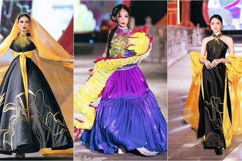 Hoa hậu nhí Hồng Lam làm vedette cùng Võ Hoàng Yến, Hương Giang