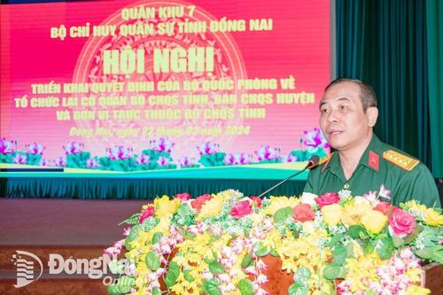 Tổ chức lại các cơ quan đơn vị tại Bộ Chỉ huy quân sự tỉnh và Ban Chỉ huy quân sự cấp huyện