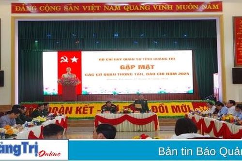 Bộ CHQS tỉnh gặp mặt báo chí đầu xuân Giáp Thìn