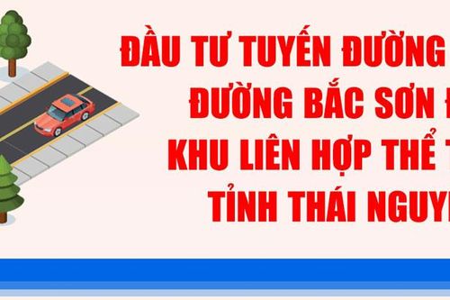 Tuyến đường kết nối đường Bắc Sơn đến Khu liên hợp thể thao tỉnh Thái Nguyên