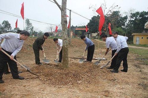 Sông Lô (Vĩnh Phúc): Tổ chức lễ phát động trồng cây 'Đời đời nhớ ơn Bác Hồ'