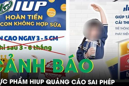 Cảnh báo: Thực phẩm bảo vệ sức khỏe Hiup quảng cáo sai phép