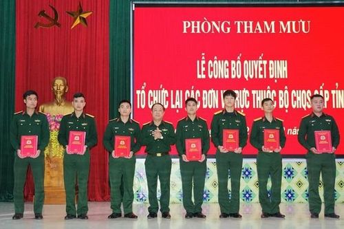 Giải thể ban; sáp nhập thành lập phòng, Đại đội mới thuộc Bộ Chỉ huy Quân sự tỉnh