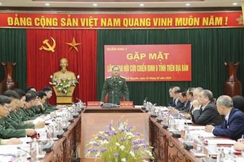 Quân khu 1: Gặp mặt lãnh đạo Hội cựu chiến binh 6 tỉnh trên địa bàn