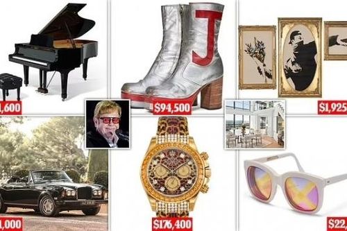 Christie's tổ chức bán đấu giá bộ sưu tập đồ dùng cá nhân của danh ca Elton John