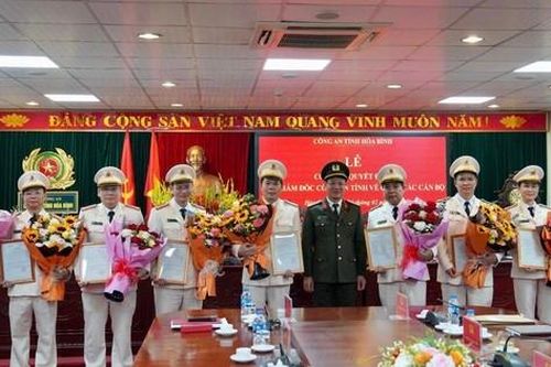 Công an tỉnh Hòa Bình điều động nhiều vị trí cán bộ chủ chốt