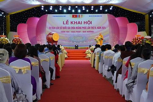 Quảng Bình: Khai hội Di tích Lịch sử Quốc gia chùa Hoằng Phúc