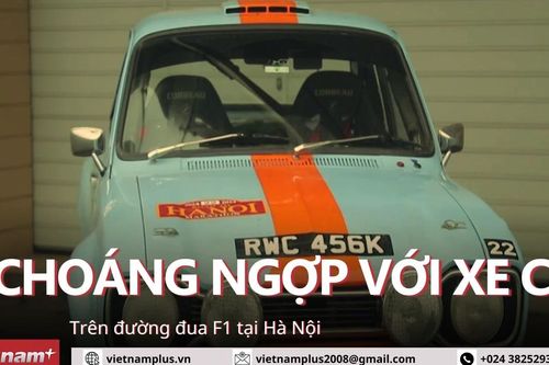 Ấn tượng đoàn xe cổ câu lạc bộ Vương quốc Anh ghé thăm Hà Nội