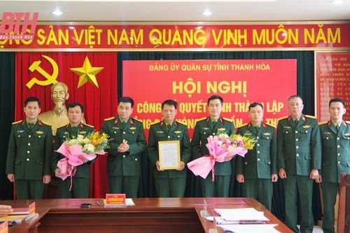Đảng ủy Quân sự tỉnh công bố quyết định thành lập Đảng bộ Phòng Hậu cần – Kỹ thuật
