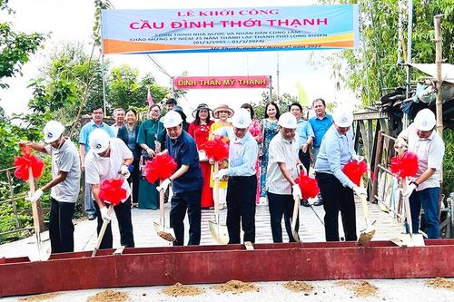 Khởi công xây dựng cầu đình Thới Thạnh