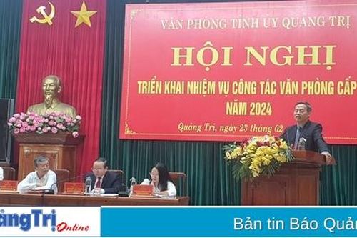 Triển khai nhiệm vụ công tác văn phòng cấp ủy năm 2024