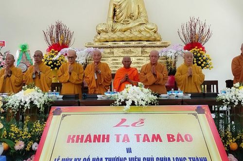 Trà Vinh: Lễ khánh tạ Tam bảo và húy kỵ Trưởng lão Hòa thượng viện chủ chùa Long Thành