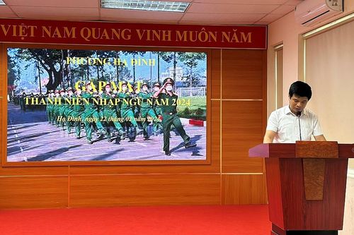 Hà Nội: Phường Hạ Đình gặp mặt thanh niên lên đường nhập ngũ và thực hiện nghĩa vụ Công an nhân dân năm 2024