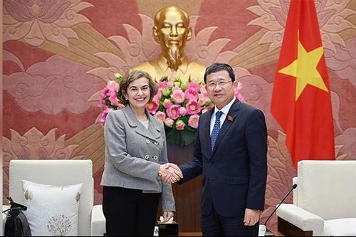 Chủ nhiệm Ủy ban Đối ngoại Vũ Hải Hà tiếp Đại sứ Tây Ban Nha tại Việt Nam