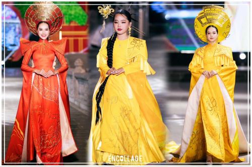 Mẫu nhí Thiệu Vy làm vedette cùng Hoa hậu Lê Hoàng Phương, Huỳnh Thanh Thủy