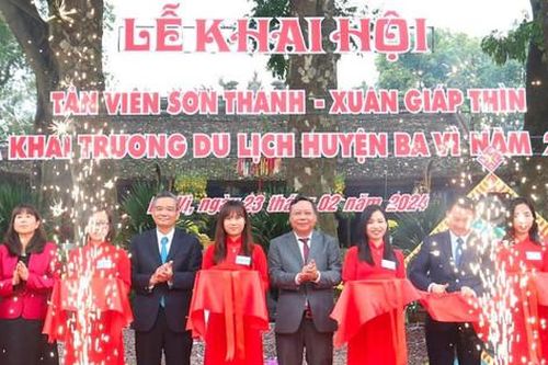 Khai mạc Lễ hội Tản Viên Sơn Thánh và năm du lịch huyện Ba Vì