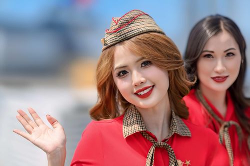 Ấn tượng hình ảnh tiếp viên hàng không Vietjet tại Singapore Airshow