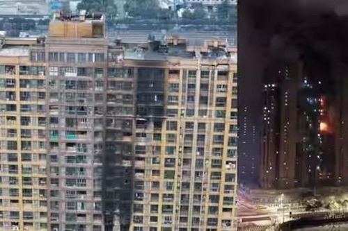 Hiện trường cháy chung cư ở Trung Quốc, ít nhất 15 người tử vong