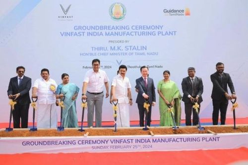 VinFast khởi công nhà máy xe điện tích hợp đầu tiên tại Ấn Độ