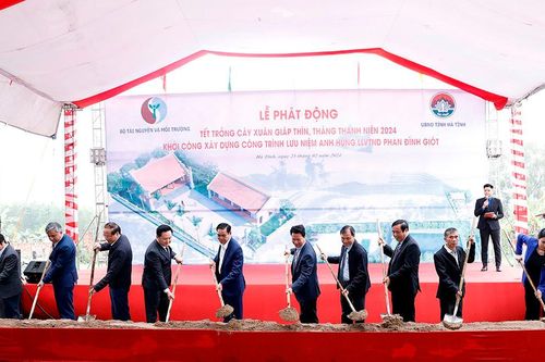 Khởi công xây dựng Công trình lưu niệm Anh hùng Phan Đình Giót tại Hà Tĩnh